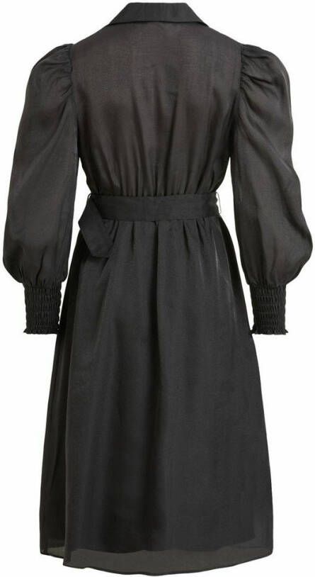 Object Midi jurk pofmouw riem