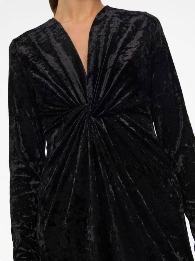 Object Midi jurk velours