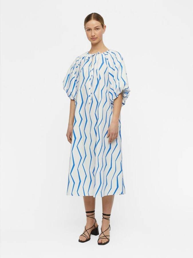 Object Midi jurk volumineuze