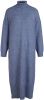 Object Blauwe Midi Jurk Abbie L/s Knit Dress online kopen