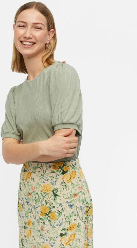 Object Groene T shirt Objjamie S/s Top Noos