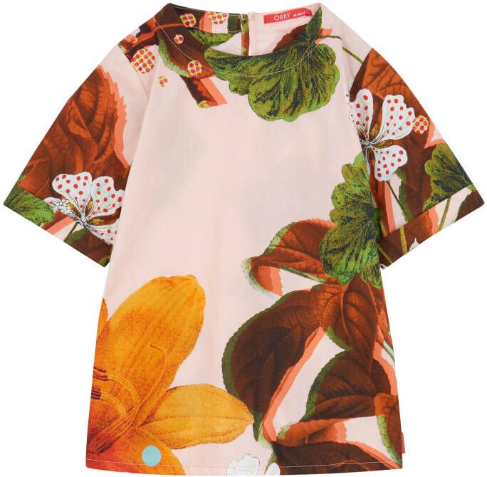 Oilily Doek jurkje van katoen met prachtige natuurprint