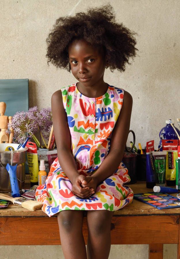 Room Seven Oilily Zomerjurkje met opvallende kleurrijke art print