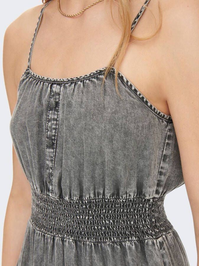Only Jeansjurk ONLBEA LIFE SL SMOCK DNM DRESS