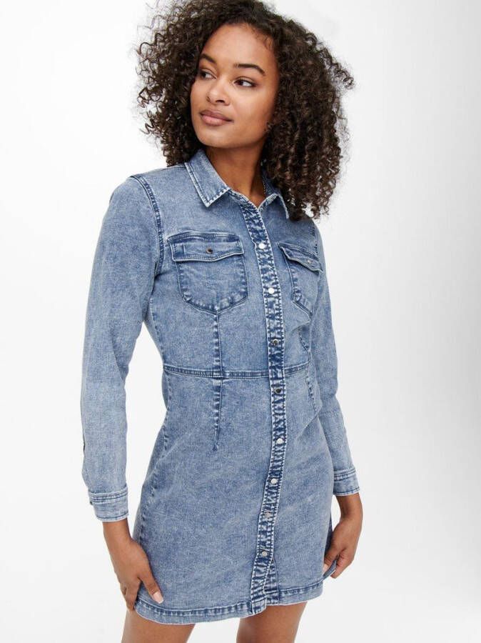 Only Denim jurk lange mouwen