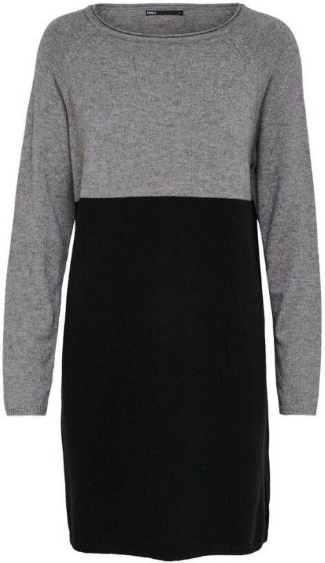 Only Tricotjurk ONLLILLO met colourblocking dessin in een gemêleerde look