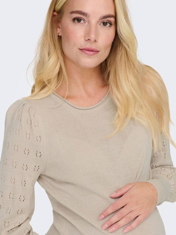 Only Gebreide jurk mama lange mouwen