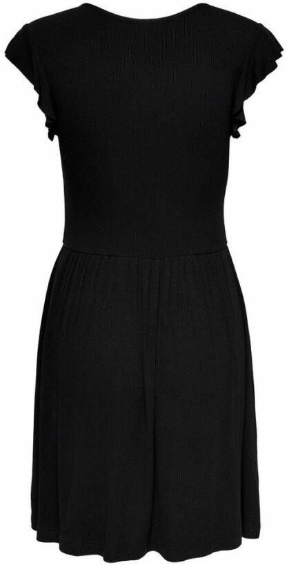 ONLY A lijn jurk ONLBELIA met plooien zwart