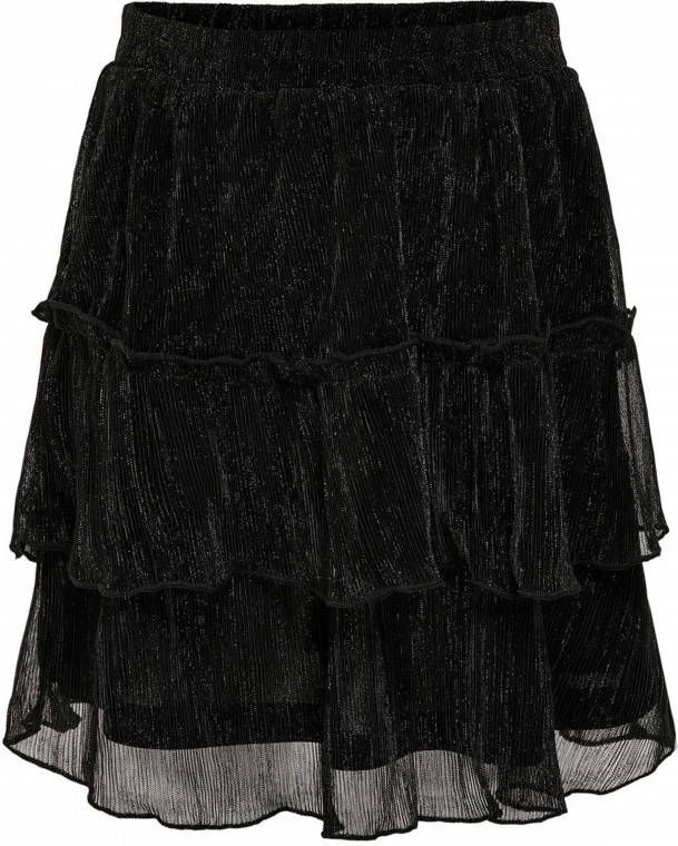 ONLY KIDS semi transparante rok KONCHILI zwart