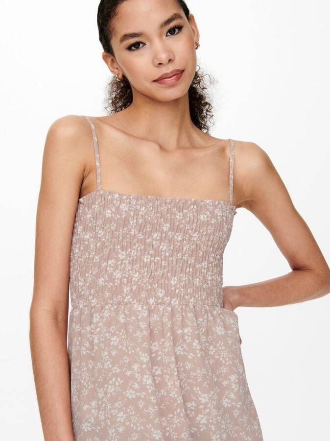 Only Maxi jurk gesmokte details