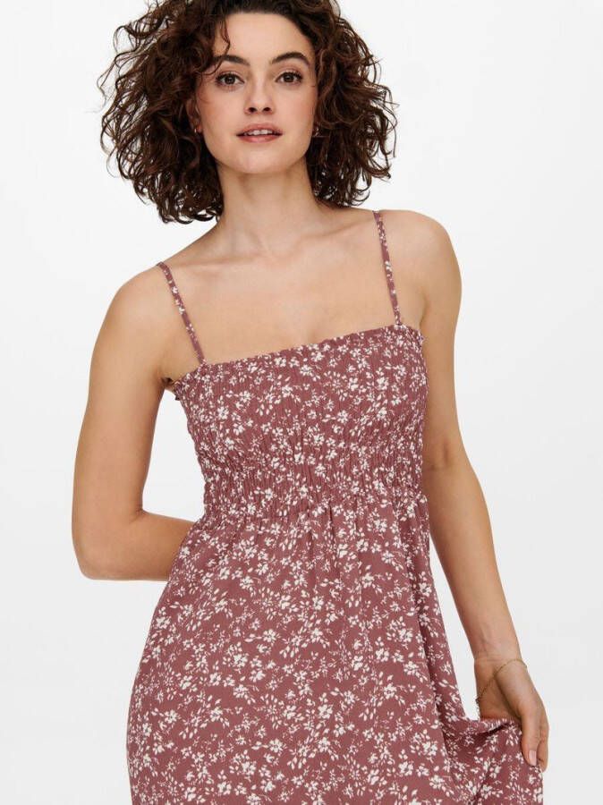 Only Maxi jurk gesmokte details