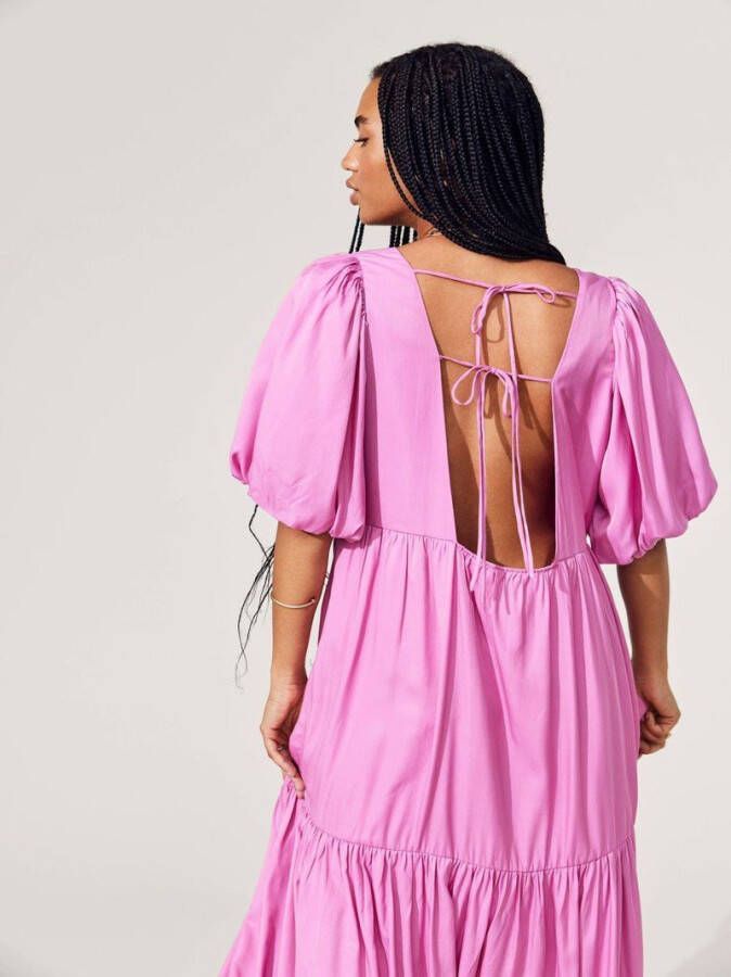 Only Maxi jurk korte mouwen