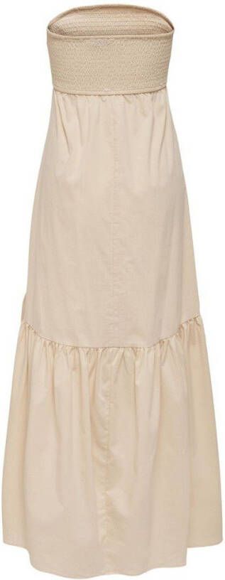 Only Maxi jurk mouwloze smok