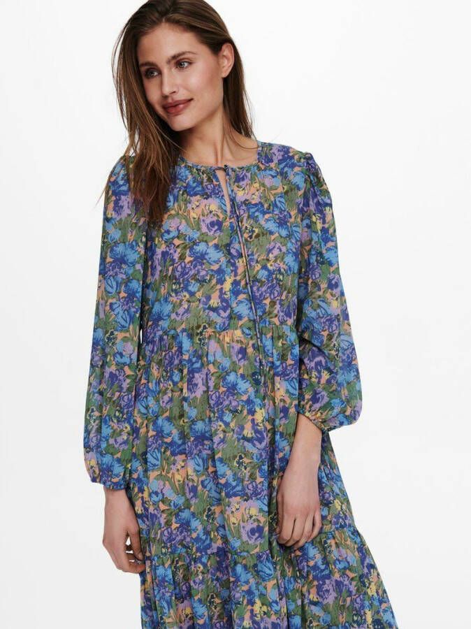 Only Maxi jurk onlstar ls wide sleeve maxi dress wvn