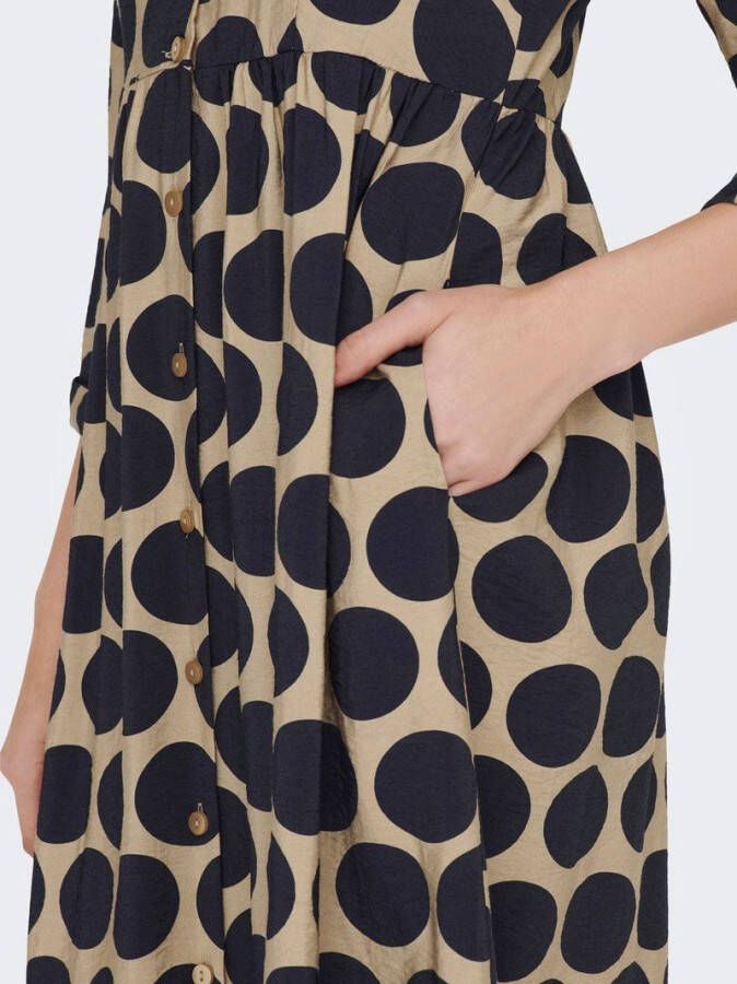 Only Midi jurk 3/4 mouw