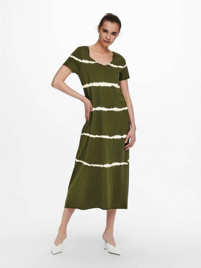 Only Midi jurk gestreept