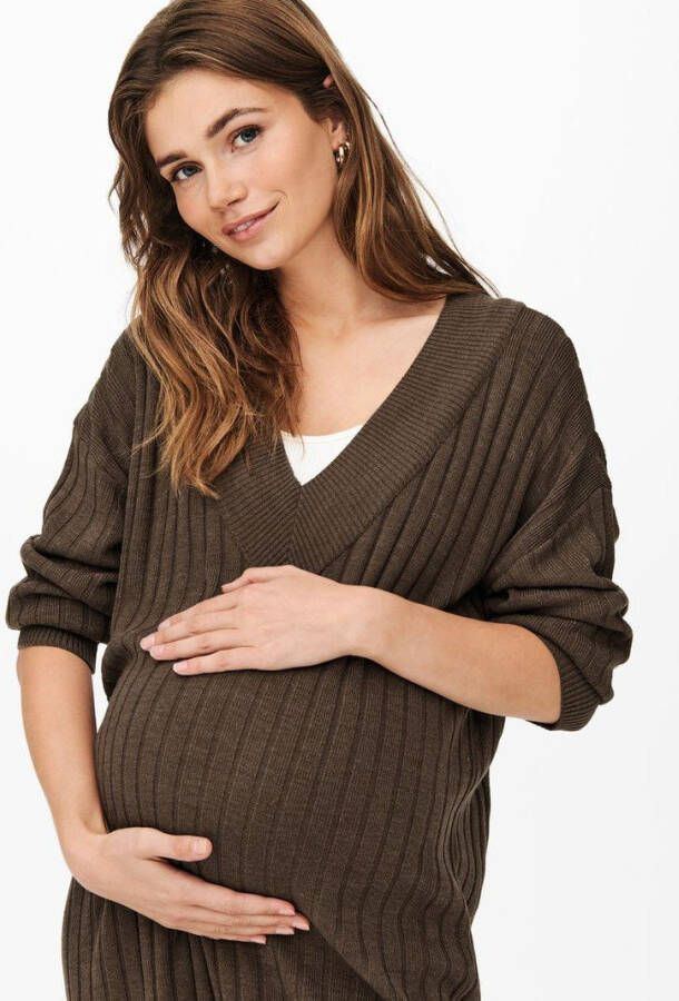 Only Midi jurk mama v hals