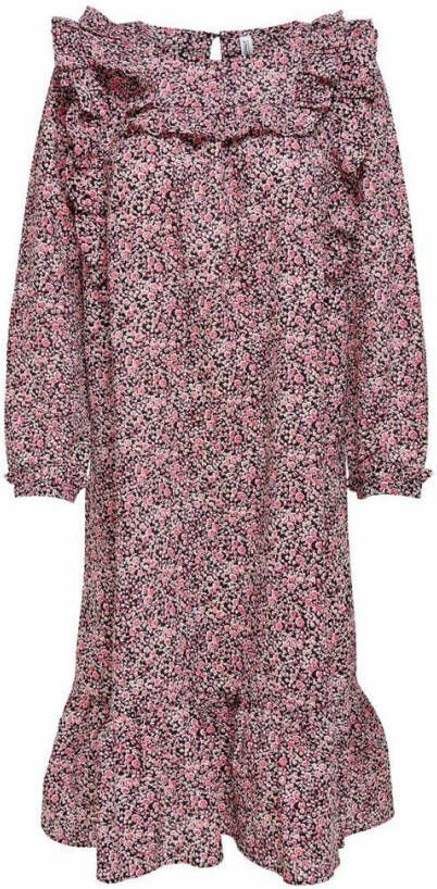 Only Midi jurk ruche