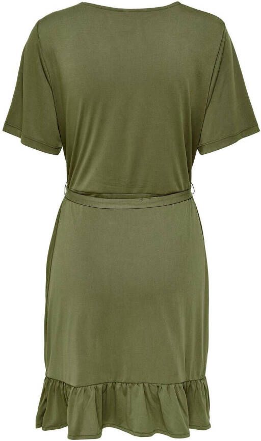 Only Onlfree life s/s v neck wrapdress c