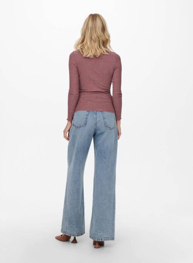 Only Shirt met lange mouwen ONLEMMA L/S HIGH NECK TOP NOOS JRS