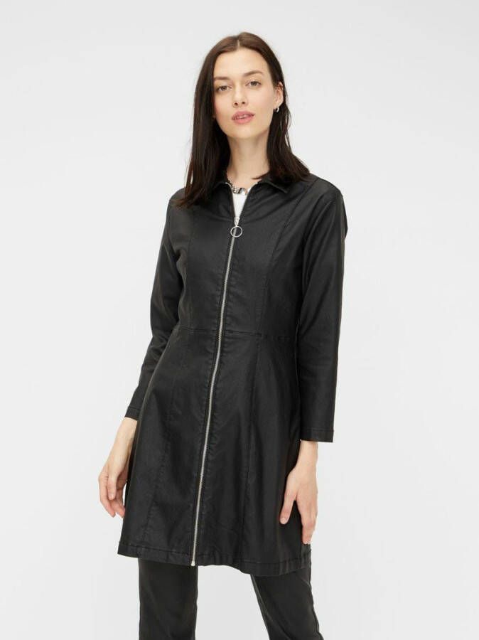 Pieces Jurk gecoate rits