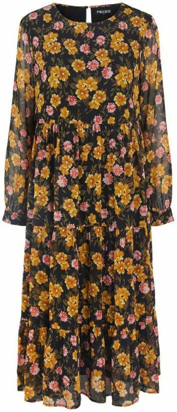 Pieces Midi jurk bloemenprint