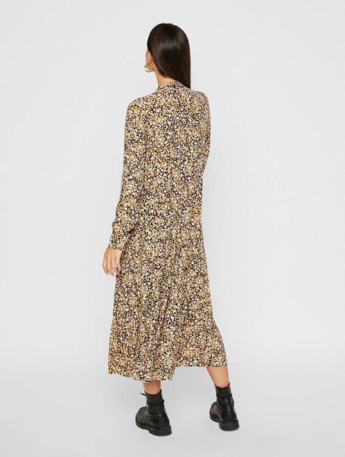Pieces Midi jurk bloemenprint viscose