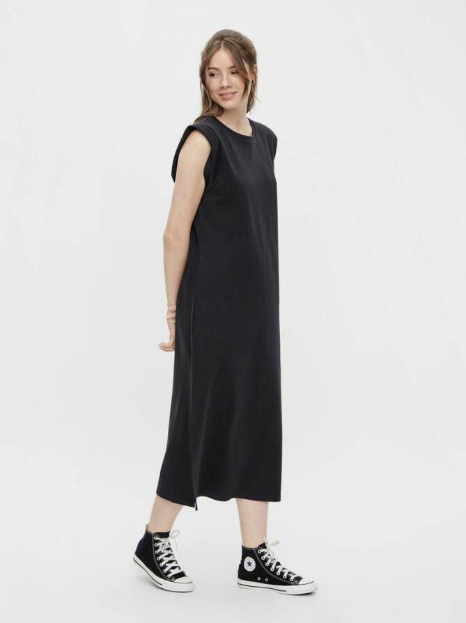 Pieces Pctemmo SL Ankle Dress , Zwart, Dames