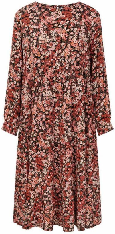 Pieces Midi jurk met print