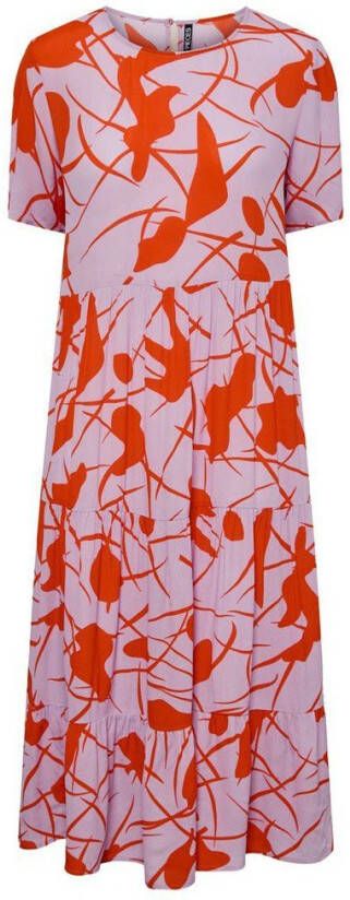 Pieces Midi jurk pcamalia