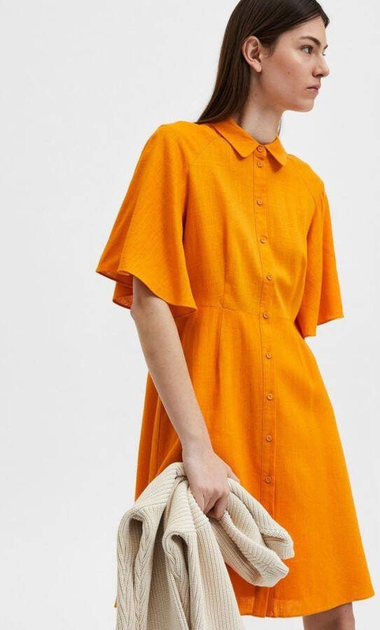Selected Femme Blousejurk casual linnenmix