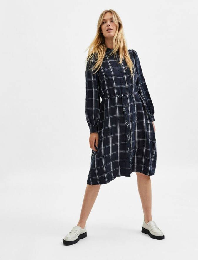 Selected Femme Blousejurk geruite