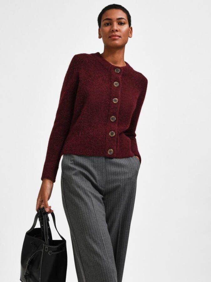 Selected Femme Sia ls cardigan , Roze, Dames