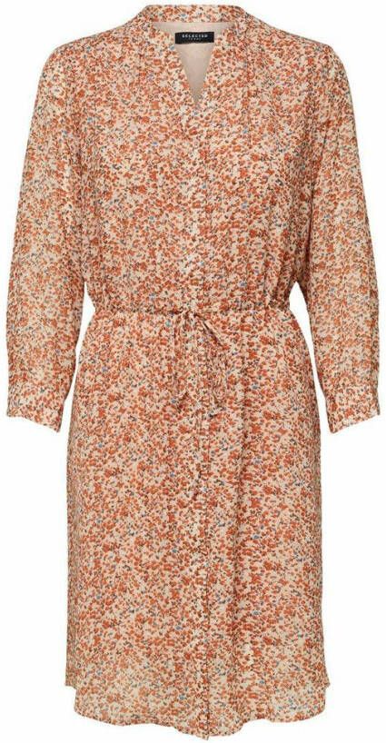 Selected Femme Jurk bedrukte longsleeve