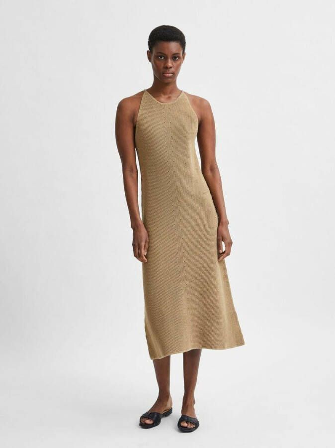 Selected Femme Jurk mouwloos maxi gebreid