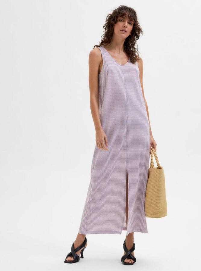 Selected Femme Maxi jurk gestreept