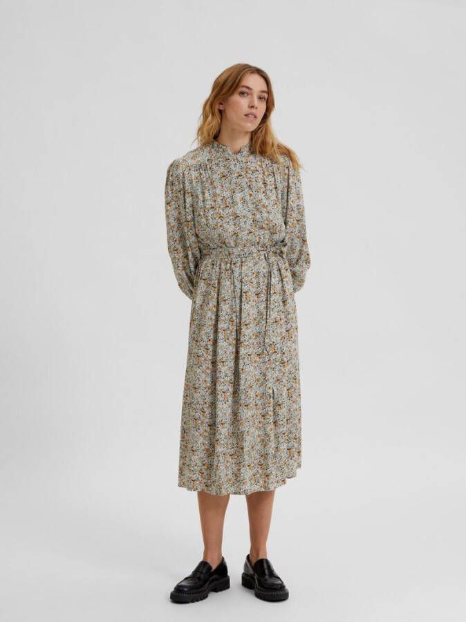 Selected Femme Midi jurk gebloemd