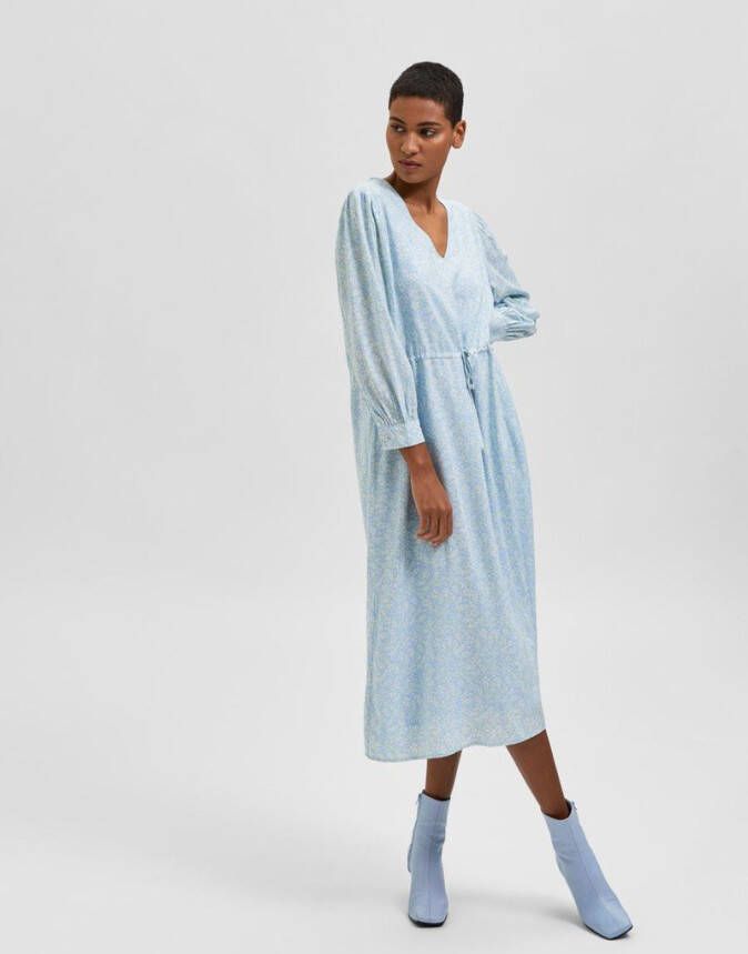 Selected Femme Midi jurk gebloemd