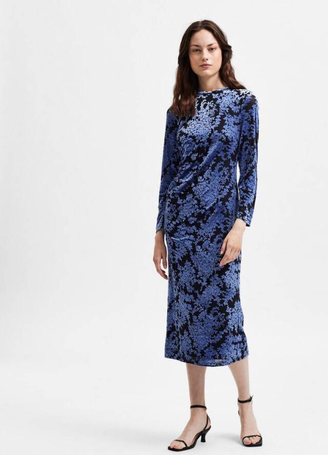 Selected Femme Midi jurk gebloemd