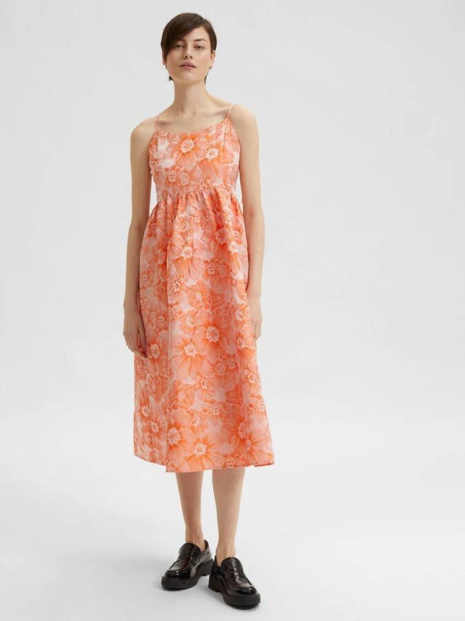 Selected Femme Midi jurk gebloemd