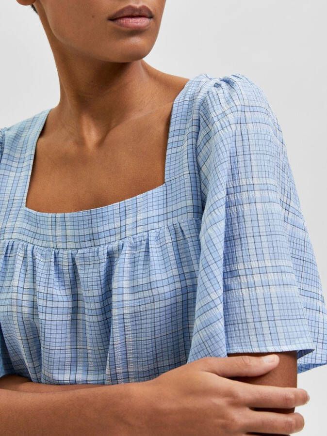 Selected Femme Midi jurk geruit