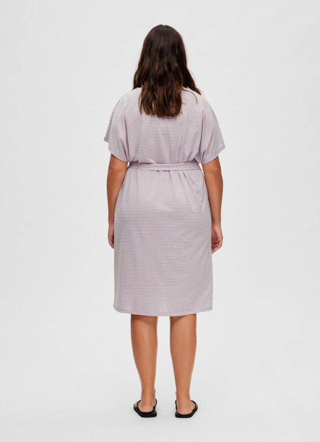 Selected Femme Midi jurk gestreept curve