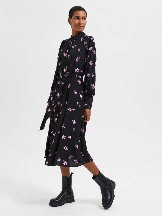 Selected Femme Midi jurk print