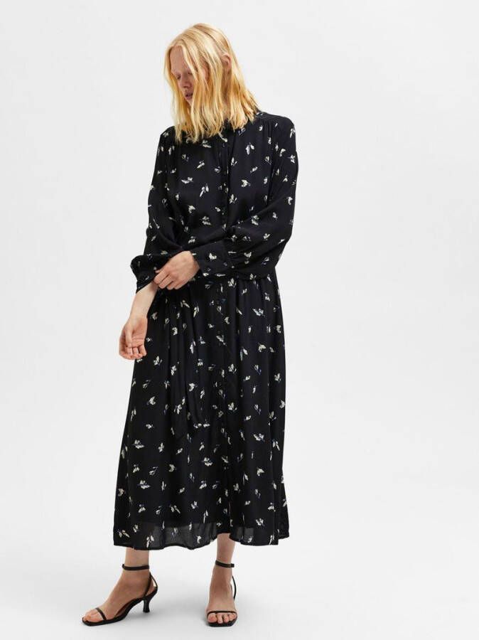 Selected Femme Midi jurk printed curve