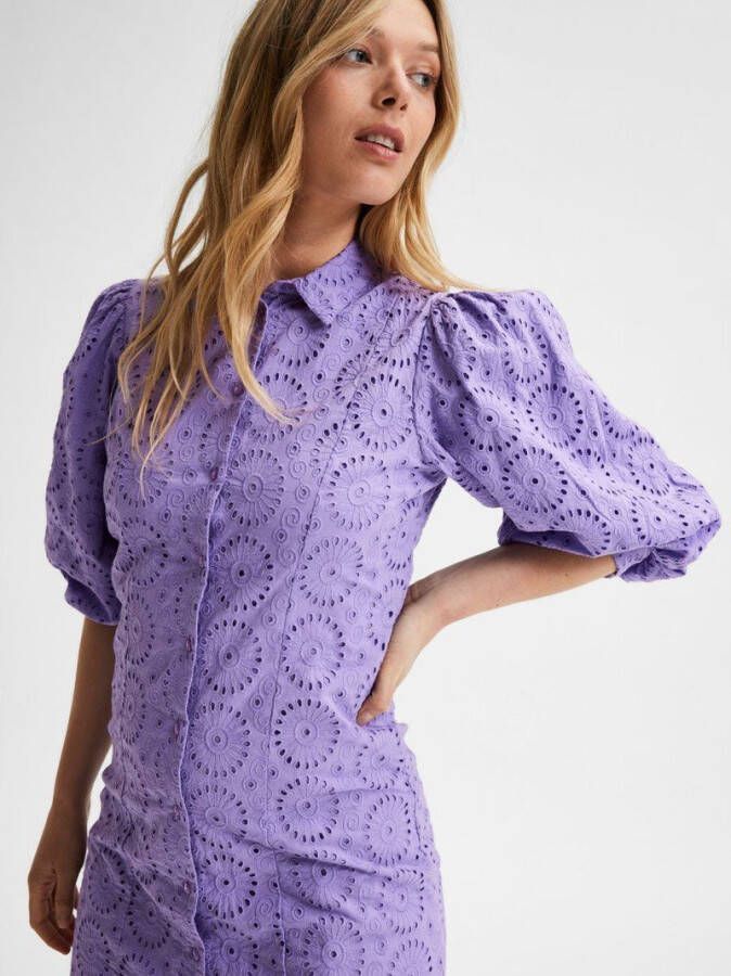 Selected Femme Mini jurk broderie anglaise