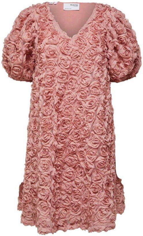 Selected Femme Slfsvala 2/4 Short Dress Kjole , Rood, Dames