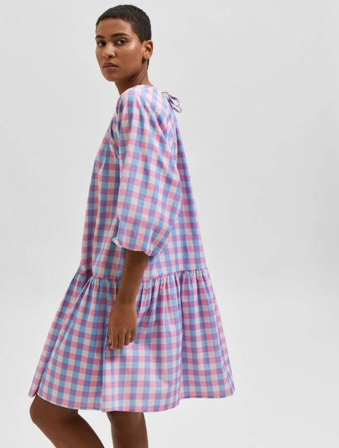 Selected Femme Mini jurk gedessineerd