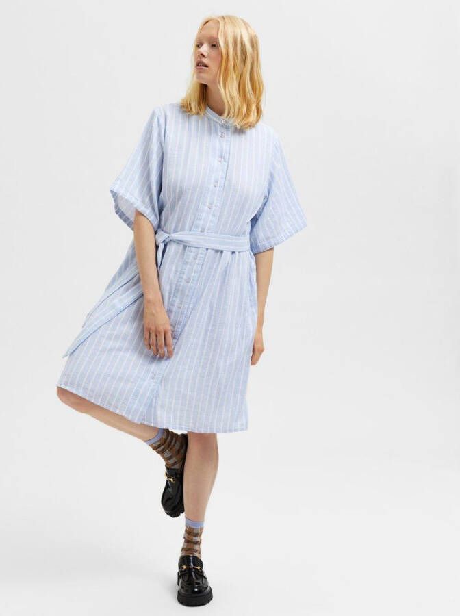 Selected Femme Mini jurk gestreept curve