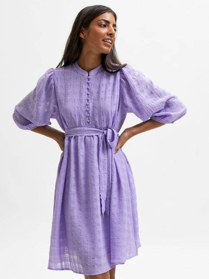 Selected Femme Casual kleedjes Paars Dames