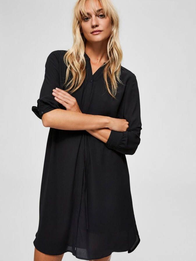 SELECTED FEMME blousejurk van gerecycled polyester zwart